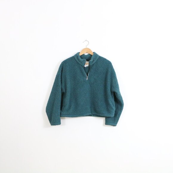 *American Eagle Sherpa Half Zip Pullover Jacket - Picture 8 of 8